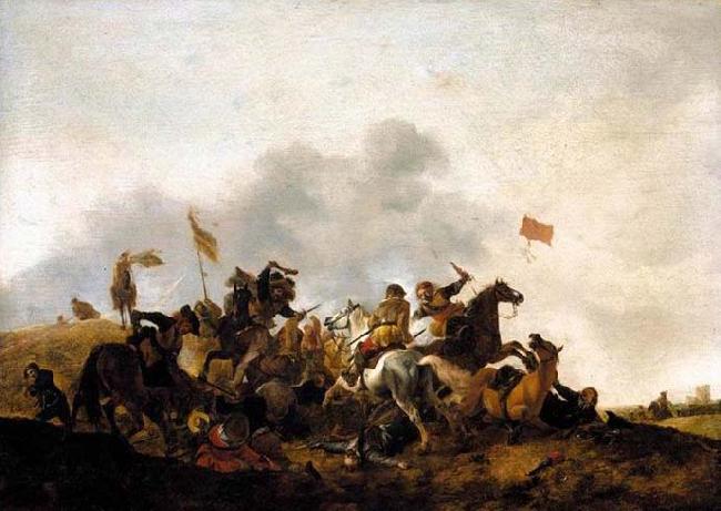 WOUWERMAN, Philips Cavalry Skirmish oil painting image